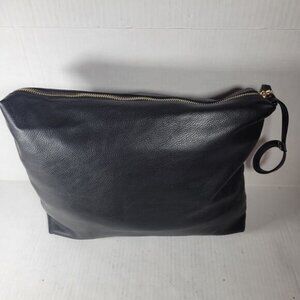 Madison West Oversize Travel Toiletry Black Bag